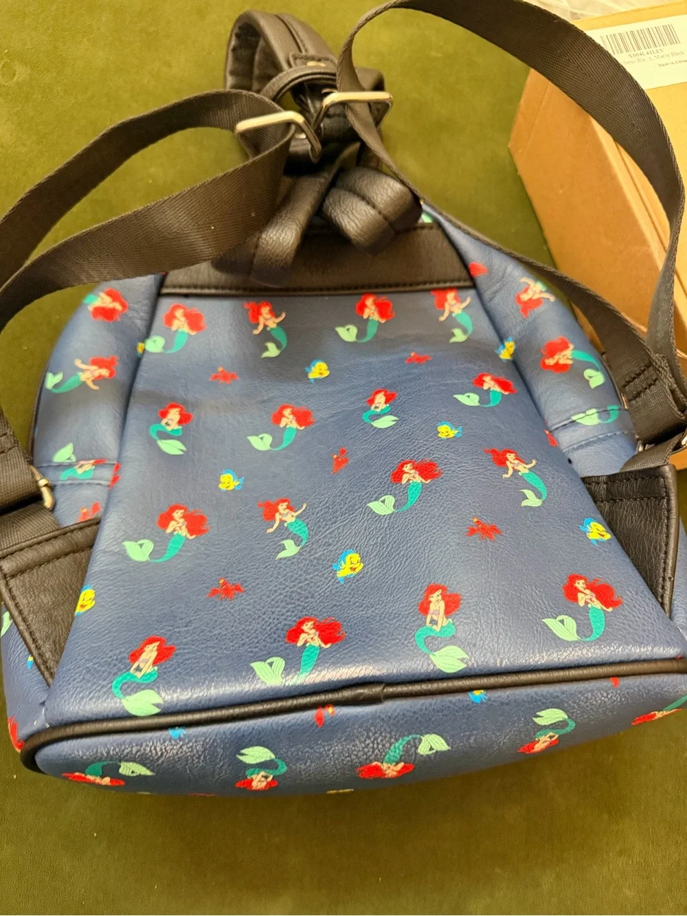 Disney x Loungefly The Little Mermaid Ariel Navy Mini Backpack